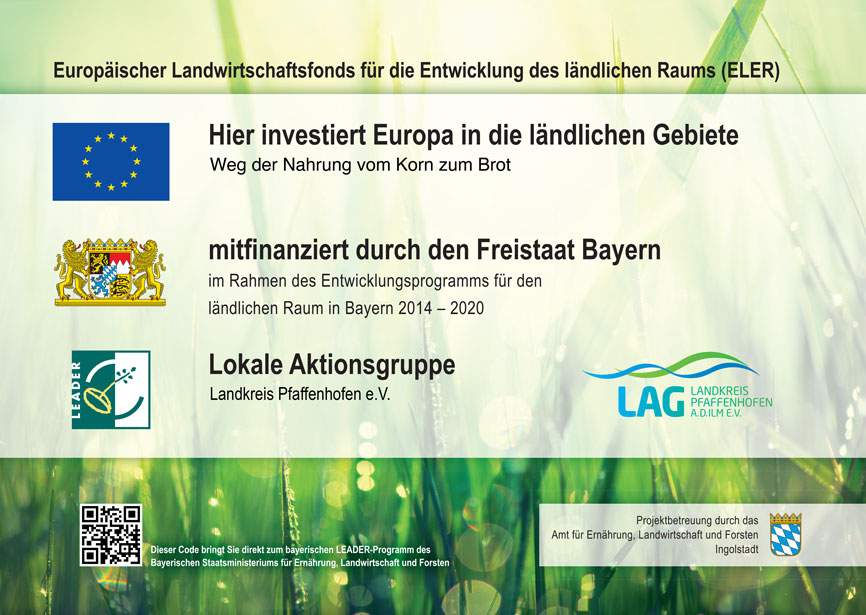 Informationsplakat zum Europäischen Landwirtschaftsfonds für die Entwicklung des ländlichen Raums (ELER)